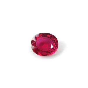 Rubis naturels de Bangkok ovales 5 carats pour les cérémonies de fiançailles - Product Image 1