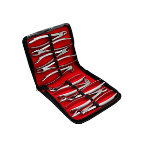 Kit d'instruments chirurgicaux dentaires manuels 10 pièces, forceps d'extraction en acier - Product Image 1