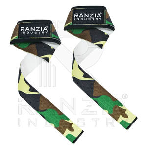 Réglable Gymnastique Fitness Haltérophilie Coton Camo Sublimé Gym Haltérophilie Powerlifing Dragonne Sangles À Vendre - Product Image 1