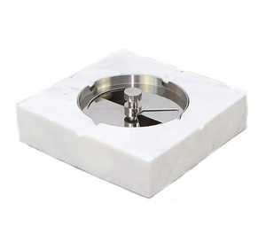 Cendrier de voiture au design classique avec logo personnalisé, sans fumée, en marbre, écologique et facile à nettoyer pour la maison, la voiture, l'hôtel - Product Image 5