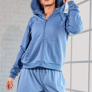 ผลิตภัณฑ์คุณภาพดีที่สุดการออกแบบที่ไม่ซ้ําใครโลโก้ที่กําหนดเองพิมพ์ผู้หญิงน้ําหนักเบาออกกําลังกายสวมเสื้อฮู้ดพร้อมซิปขึ้น - Product Image 2