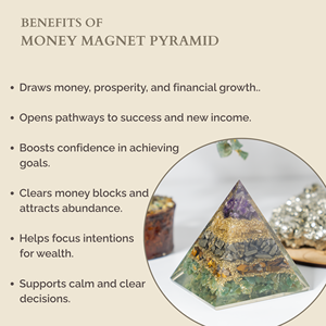Pyramide d'Orgone Magnétique de Guérison par les Cristaux, Meilleure Vente en Gros, pour la Croissance Positive et la Méditation - Product Image 5