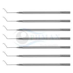 Manipulador de núcleo oftálmico Tennant de alta calidad, punta esférica de 0,6 mm de diámetro, mango redondo en ángulo, acero inoxidable - Product Image 5
