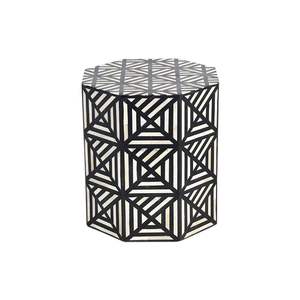 Table d'appoint artisanale décorative en os incrusté, au design intemporel, pour des maisons élégantes et une mise en scène intérieure raffinée - Product Image 2