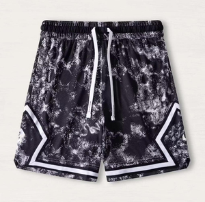 Short OEM respirant à double couche et à sublimation Hip Hop Baggy Jogger Gym Short de basket-ball vierge en maille personnalisé pour hommes - Product Image 5