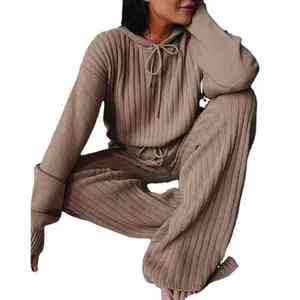 Traje de mujer Vintage moda Casual con capucha chándal hasta el suelo traje Casual nueva ropa deportiva personalización - Product Image 1