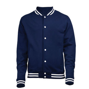 Veste universitaire en coton mélangé pour hommes, longueur standard 2025 avec col montant, style High Street pour l'hiver - Product Image 5