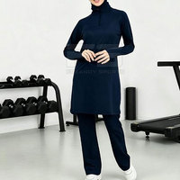 Ensemble de sport décontracté à manches longues, écologique, respirant, séchage rapide, vêtements de performance, fermeture à cordon, couleur unie