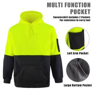 Venta al por mayor nueva alta visibilidad verano seguridad trabajo Sudadera con capucha chaqueta de seguridad de invierno - Product Image 5