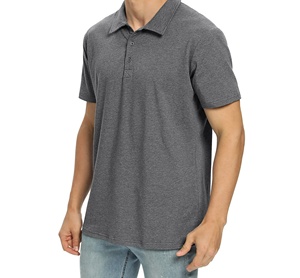 Polos de hombre de primera calidad, 100% algodón doble, color liso, para deportes y golf, venta al por mayor. - Product Image 3