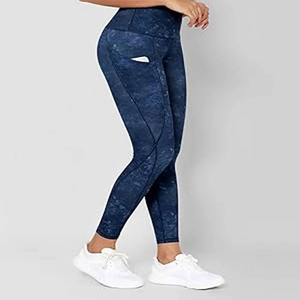 Legging moulant taille haute rouge uni pour femme, style tendance, en tricot, taille XXL, idéal pour l'été - Product Image 6