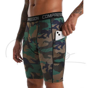 Pantalones Cortos Deportivos Cómodos para Hombre, Cintura Elástica, 2 en 1, para Gimnasio, Entrenamiento, Compresión, Correr - Product Image 4