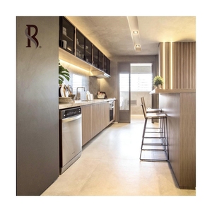Custom antiche armadi da <span class=keywords><strong>cucina</strong></span> modulari integrati Open-Space moderno Design in salita in resina laminato controsoffitti rubinetto - Product Image 3