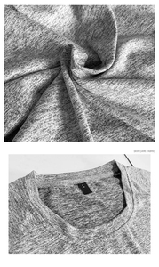 Venta al por mayor 95% poliéster 5% Spandex entrenamiento correr para hombres Fitness ejercicio atlético gimnasio camisetas de secado rápido camiseta para hombres - Product Image 5