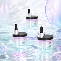 Flacon compte-gouttes en verre dégradé irrégulier de 30 ml pour sérum, qualité européenne, support technique local à Dubaï, vente en gros