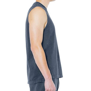 Camisetas sin mangas de algodón personalizadas de la mejor calidad para hombre, ropa de gimnasio de entrenamiento de punto al por mayor para culturismo Fitness estilo informal - Product Image 4