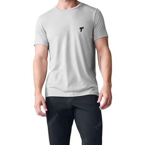 เสื้อยืดเปล่าสำหรับผู้ชายพิมพ์โลโก้แบบยูนิเซ็กซ์สุดหรูมาใหม่เสื้อยืดโอเวอร์ไซส์สำหรับผู้ชายขายส่งผลิตในปากีสถาน - Product Image 1