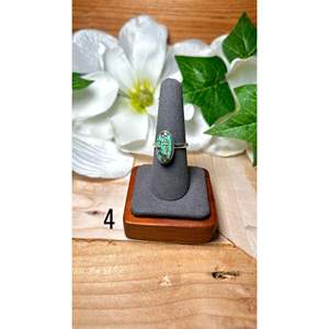 Sheryl Martinez Highgrade Kingman <b>Turquoise</b> & Sterling Silver <b>Ring</b> for Everyday Wear - Product Image 4