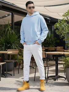 เสื้อฮู้ดดี้สตรีทแวร์แบบสั่งทำ ผ้าฝ้าย 100% 450 GSM ทรงปกติ ปักลายและพิมพ์ลายกราฟฟิตี ทุกสี - Product Image 3