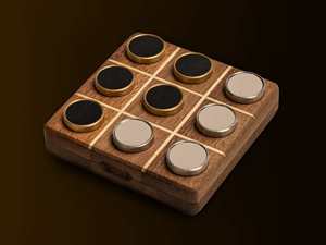 Jeu de société Tic Tac Toe en bois de qualité supérieure The Craft House, cadeau idéal pour un déménagement, pour les enfants, les adultes et les activités familiales - Product Image 6