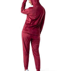 Acheter Survêtement d'Hiver pour Femmes de Qualité Supérieure Motif Solide Deux Pièces Design avec Manches Longues Style Décontracté Ensemble 2026 - Product Image 2