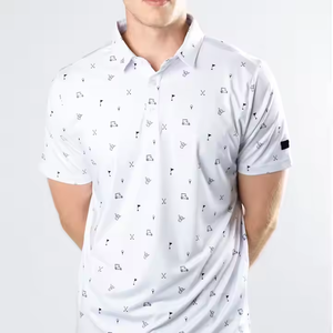 . Polo de golf pour hommes style manches courtes avec col conçu pour les sports de plein air de voyage de fitness et le confort décontracté - Product Image 5