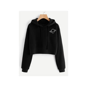 Sudadera Corta con Capucha para Mujer, 100% Algodón de Alta Calidad, Transpirable, para Gimnasio y Fitness, Color Gris Jaspeado - Product Image 3