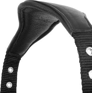 Licou de cheval en cuir noir avec plaque de nom équitation cheval équestre licou collier de tête licou plus de couleur et de taille pour les chevaux - Product Image 3