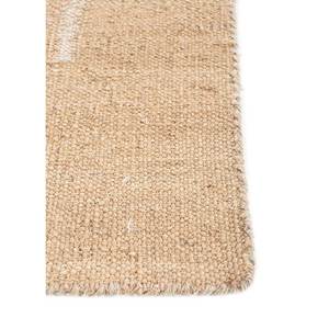 Nomadic Threads ADHM-06 Tapis en jute et chanvre tissés plats beige et marron, à rayures géométriques, rectangulaires pour la maison, le salon et le couloir - Product Image 4