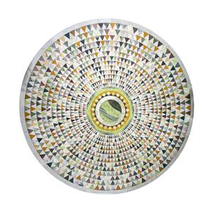 Mesa de mosaico pulido de la mejor calidad, forma redonda, para comedor y sala de estar - Product Image 1