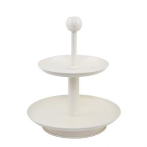 ที่วางคัพเค้กทรงกลมแบบซ้อนกัน2ชั้นลูกบิดสแตนเลสสำหรับงานเลี้ยงวันเกิดคัพเค้ก - Product Image 2
