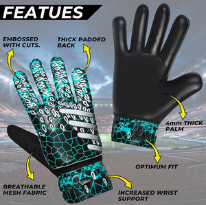 Nuevos Guantes de Portero Profesionales Transpirables para Exteriores, con Protección en las Puntas de los Dedos, para Adultos y Niños, de Cuero Grueso y Suave, para Entrenamiento de Fútbol - Product Image 5