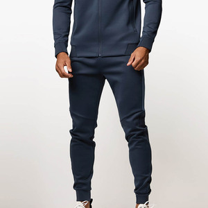 Joggers respirants de haute qualité pour hommes taille élastiquée et panneau latéral contrasté avec poches au prix d'usine - Product Image 1