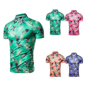 Estilo de playa de algodón de poliéster de alta calidad para hombre para Polo impreso personalizado verano Casual moda corto sólido Terry Golf Logo - Product Image 6