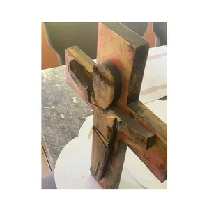 Escultura de adorno de venta de gama alta, decoración cristiana Natural para el hogar, carteles de pared, productos artesanales de madera