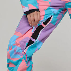 Combinaison de ski respirante pour adultes, hiver, fermeture éclair, pour homme et femme, polyester/nylon, pour le snowboard et le ski - Product Image 2