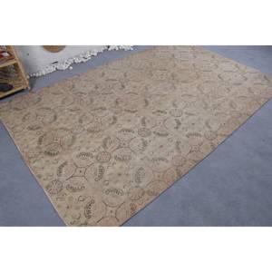 Vintage Beige Laine Patchwork Tapis Grande Surface 6x9ft Turc Décor Rectangle Couloir Motif pour Chambre Sol Latex pour Lit - Product Image 2