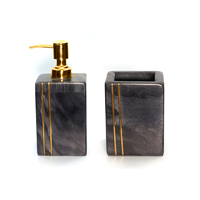 Ensemble d'accessoires de salle de bain en marbre naturel jaune MAE, élégant, moderne, durable, imperméable, décoration intérieure, fabriqué en Inde, prix de gros d'usine