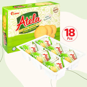 Libra Ateka 342g Cream <b>Butter</b> Flavor Healthy Salty Sweet Potato Crisp Crackers Halal Crispy Biscuits Boxed Carton Sachet - Product Image 4
