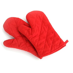 Haute qualité 100% coton biologique soudure résistant à la chaleur Gots certificat doigts gants cuisine barbecue cuisson meilleure qualité Ovenmitt ensemble - Product Image 4