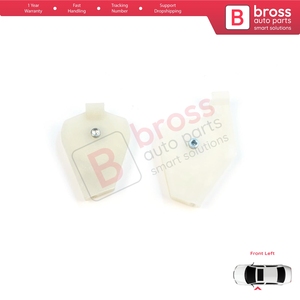 BWR5392+BWR1062 Juego de clips y pasadores para reparación de la polea del cable del regulador de ventana delantera izquierda para Doblo MK1 MPV Van 119 223 2001- - Product Image 2