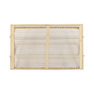 Vente en gros Plateau carré en rotin tissé Plateau de service classique en bambou pour la maison Cuisine Matériaux naturels Origine du Vietnam - Product Image 5