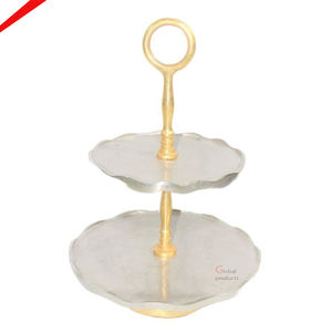 Support de gâteau en aluminium en métal de conception moderne 2025 pour le restaurant et le bar à la maison d'hôtel - Product Image 1