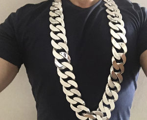 40MM 925 plata esterlina sólida Hip Hop pesado collar de cadena de eslabones cubanos fábrica al por mayor hecho a mano Cadena de alta calidad 18-30 pulgadas - Product Image 4