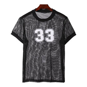 T-shirt à manches courtes pour femme, grande taille, décontracté, respirant, coupe ample, 100 % polyester, de bonne qualité, best-seller - Product Image 5