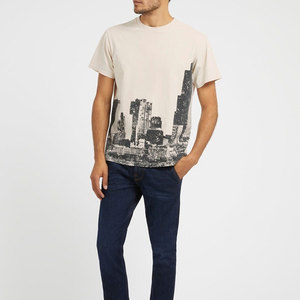 Nuevo estilo de moda último diseño 100% algodón estampado estambre camiseta gran oferta fábrica suministro en línea DISEÑO DE Color único - Product Image 3