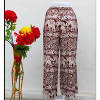 Pantalones Harem de Rayón con Estampado de Elefantes para Mujer, Casuales, de Cintura Alta, Elásticos, Transpirables, Ecológicos, Estilo Bohemio, para Verano