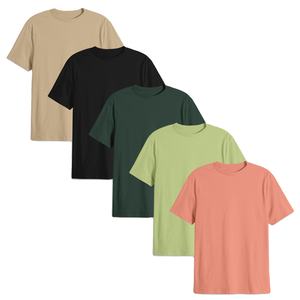 T-shirts de haute qualité premium 210 Gsm Jersey basique doux Fête à la plage Léger Uni Blanc T-shirt personnalisé pour hommes - Product Image 5