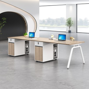 Luxury Modern Commercial Use Office Furniture Extendable <b>Desks</b> Workstations Stylish Wood Panel Style ML Brand 3-Year Warranty - Product Image 1