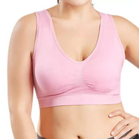 Soutien-gorge de sport pour femmes antichoc Running Push up Tank Top Fitness Yoga Vest Plus Size Underwear Top Bra for Big Chests